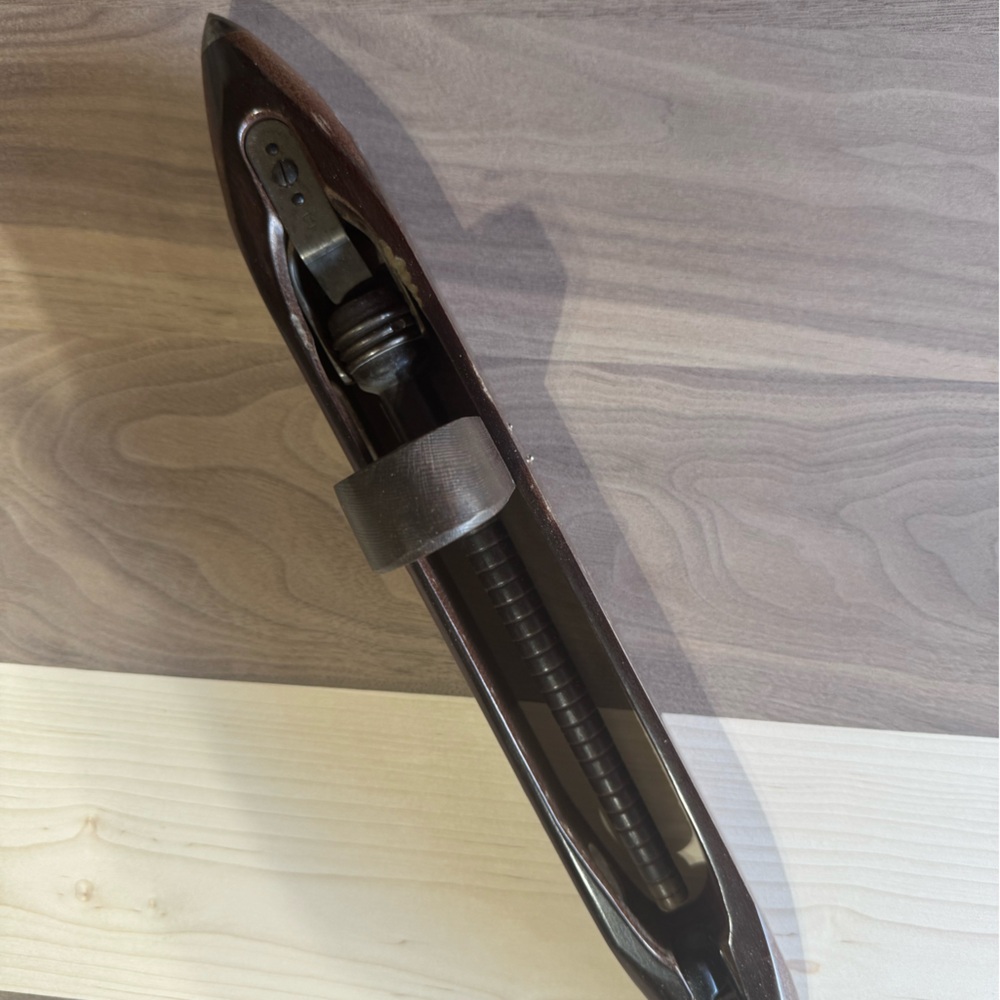 Vintage Wooden Shuttle with Metal Parts
